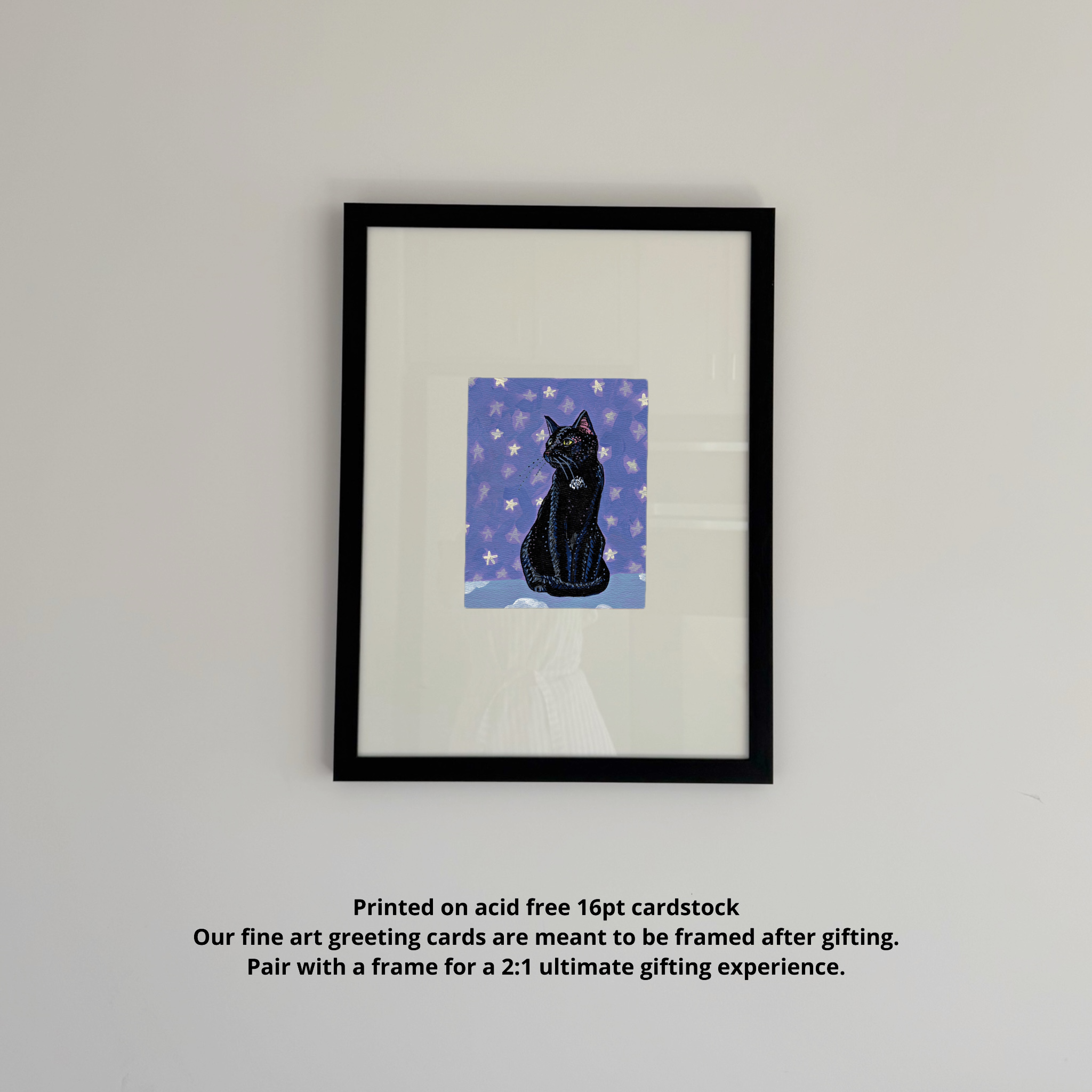 Bombay Cat Fine Art Greeting Card