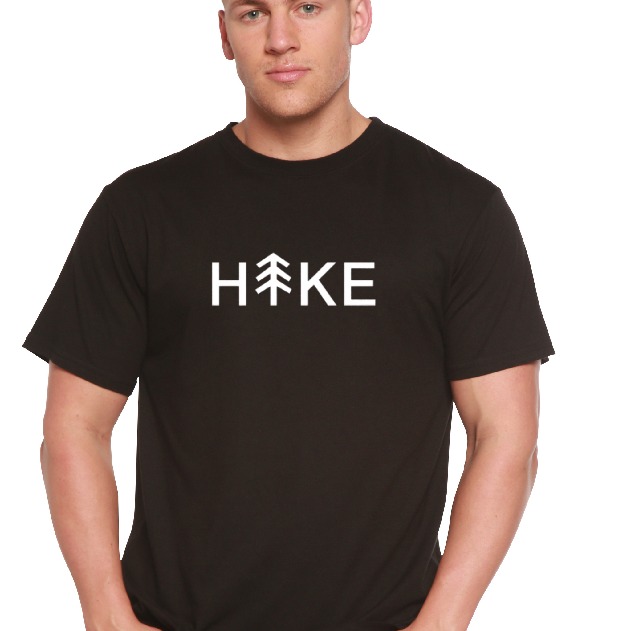 Hike Men's Bamboo Viscose/Organic Cotton Short Sleeve Graphic T-Shirt mens printed Spun Bamboo