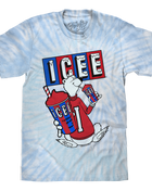 ICEE Polar Bear Tie Dye T-Shirt - Blue and Purple Tie Dye mens tee Tee Luv