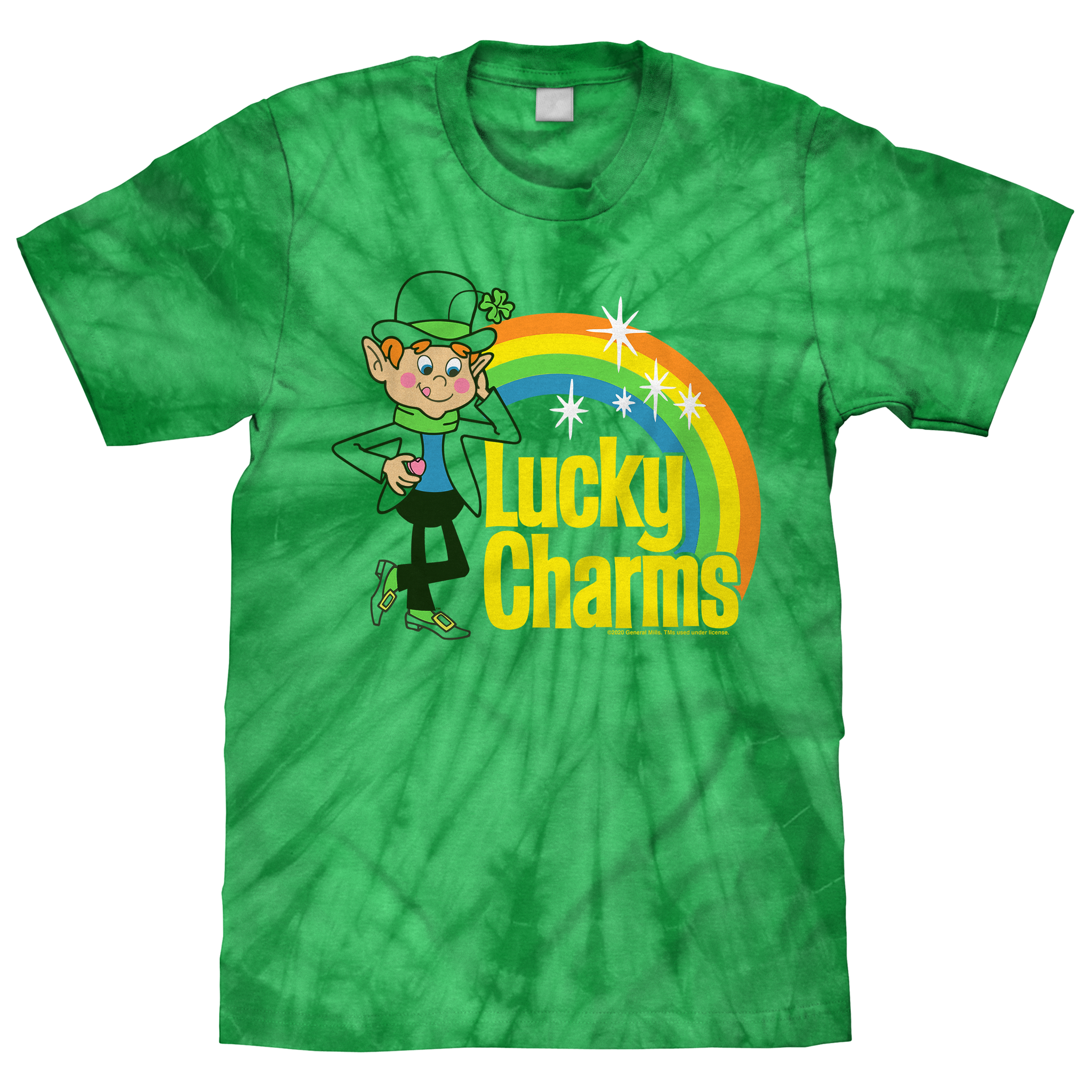 Lucky Charms Tie Dye T-Shirt - Kelly Green Tie Dye