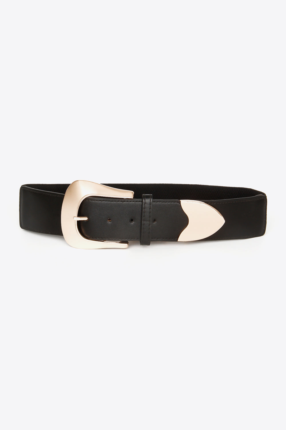 2" Wide PU Leather Belt Black Belts Trendsi