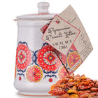 Artigiani dei Sapori, Dried Whole Hot Chili Peppers Ceramic Jar, 0.7oz (19g)