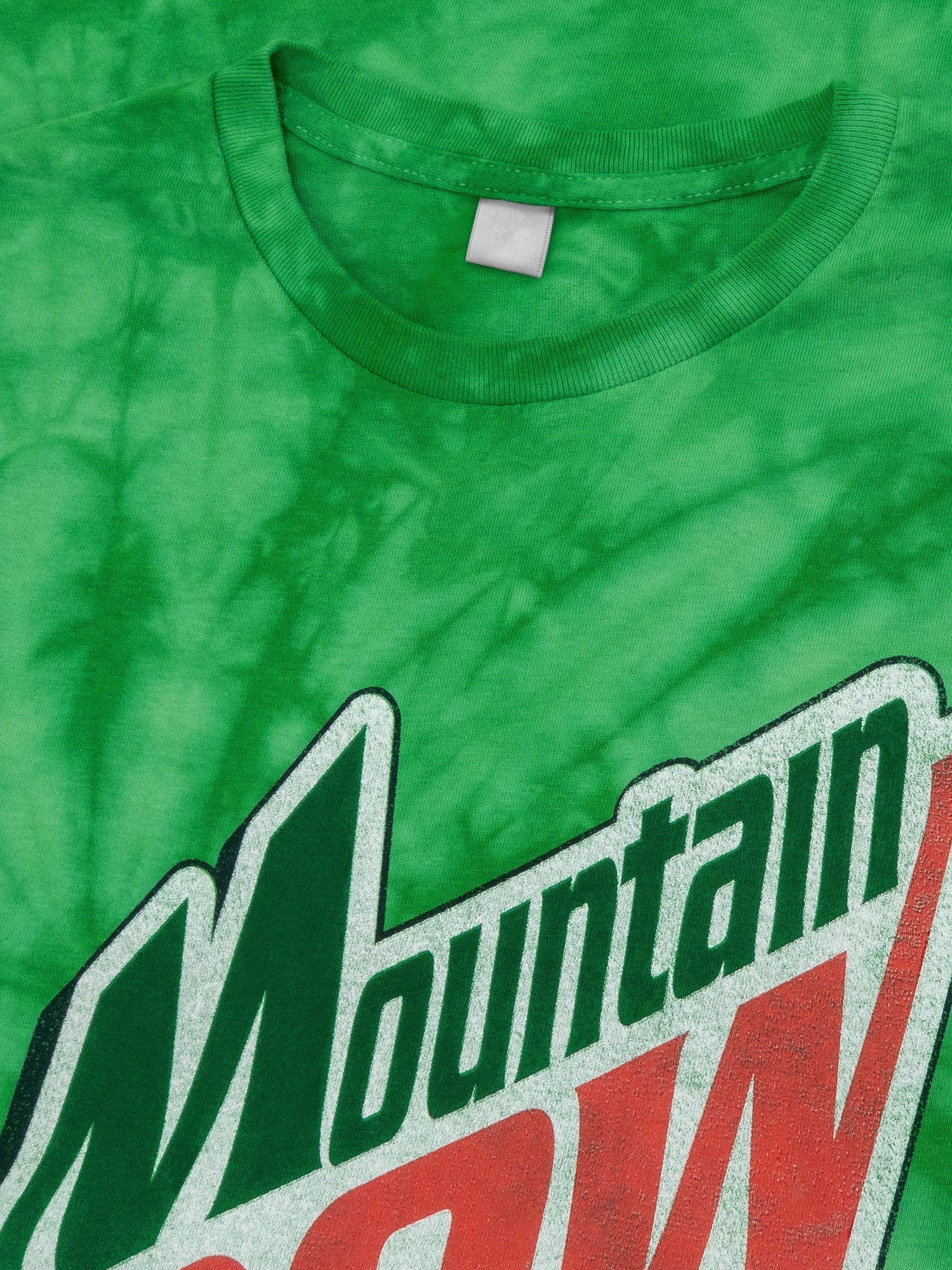 Mountain Dew Logo Tie Dye T-Shirt - Spider Kelly mens tee Tee Luv