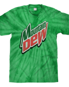 Mountain Dew Logo Tie Dye T-Shirt - Spider Kelly mens tee Tee Luv