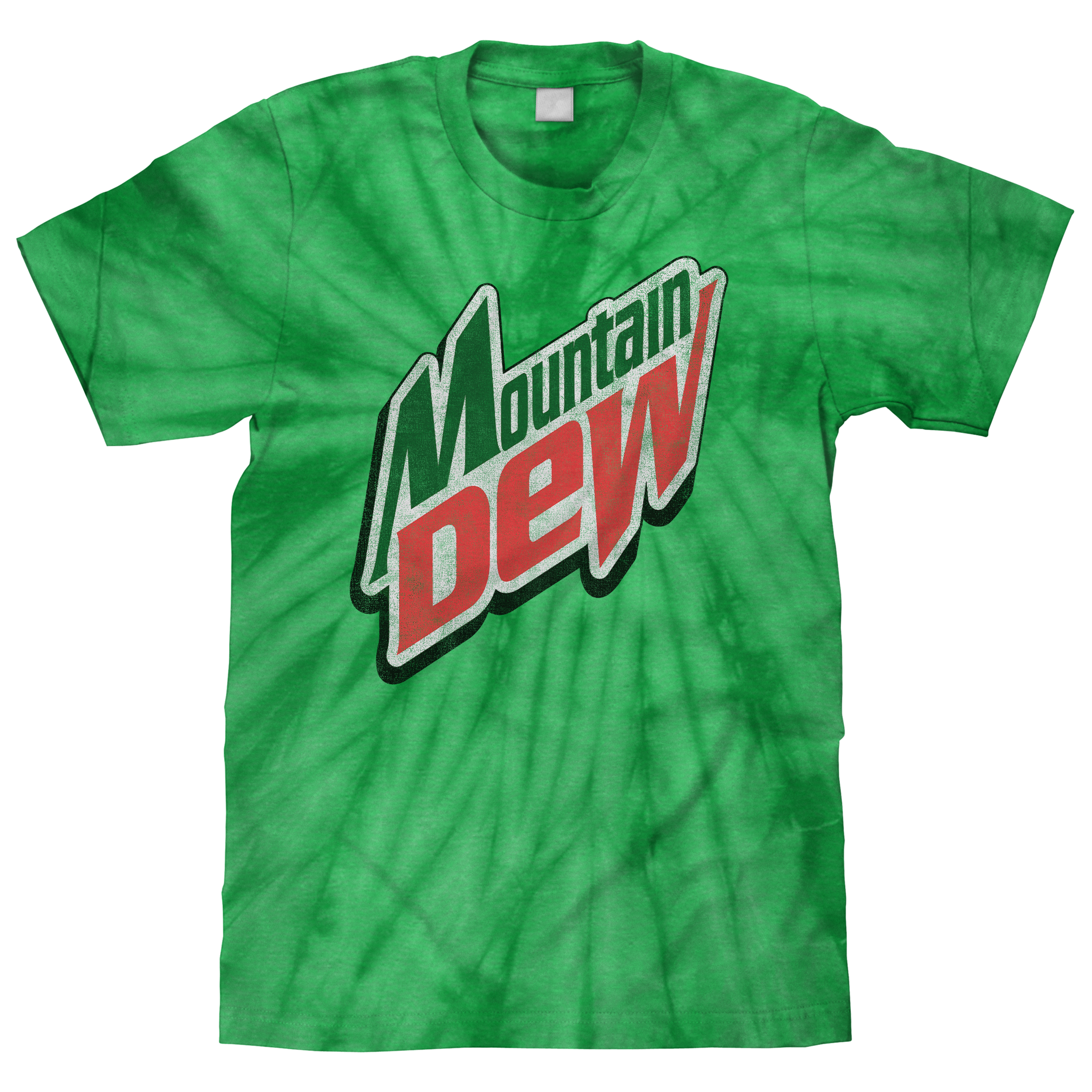 Mountain Dew Logo Tie Dye T-Shirt - Spider Kelly mens tee Tee Luv