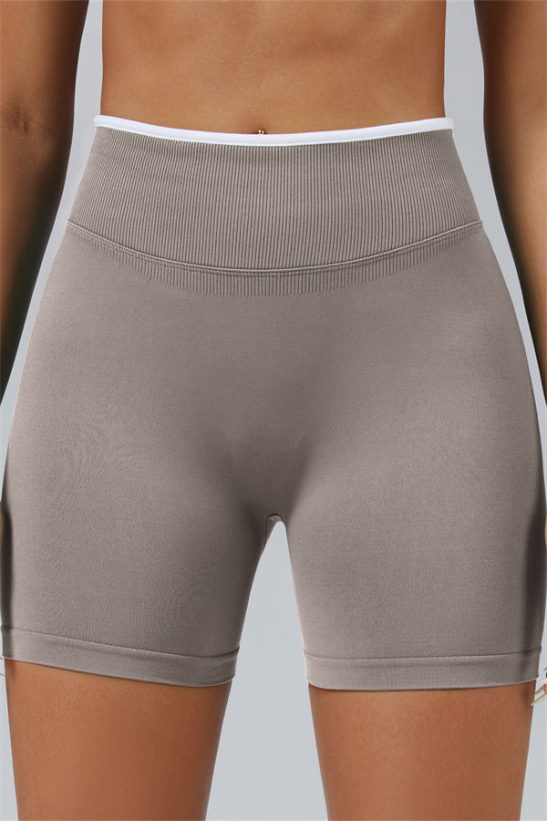 The Elevate Long Sleeve Crop top Shorts 2-Piece Set