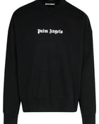Palm Angels Black Cotton Sweatshirt Men