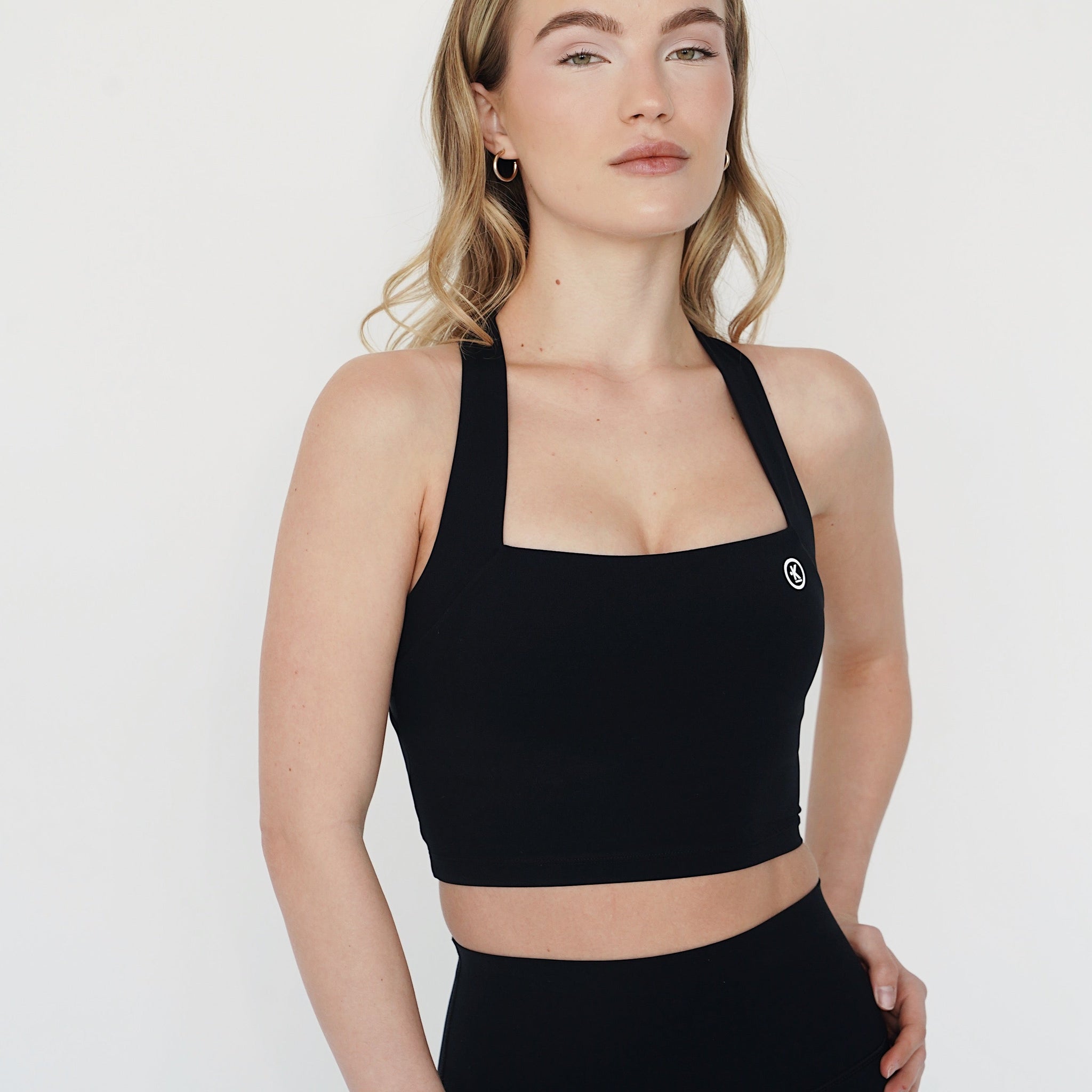 I Am Wonderful Halter Neck Black Bra