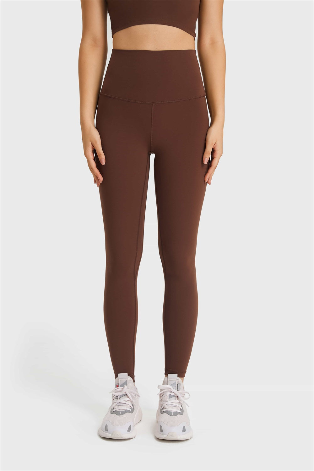 Millennia Ultra Soft High Waist Leggings Coffee Trendsi