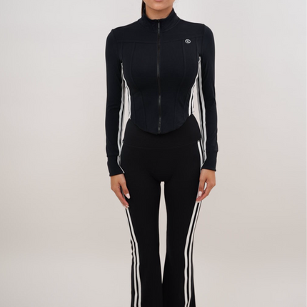 I Am Motivated Black Flare Pant