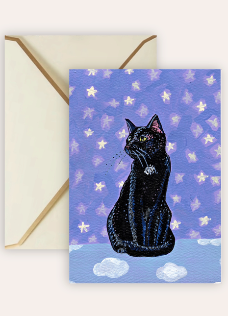 Bombay Cat Fine Art Greeting Card