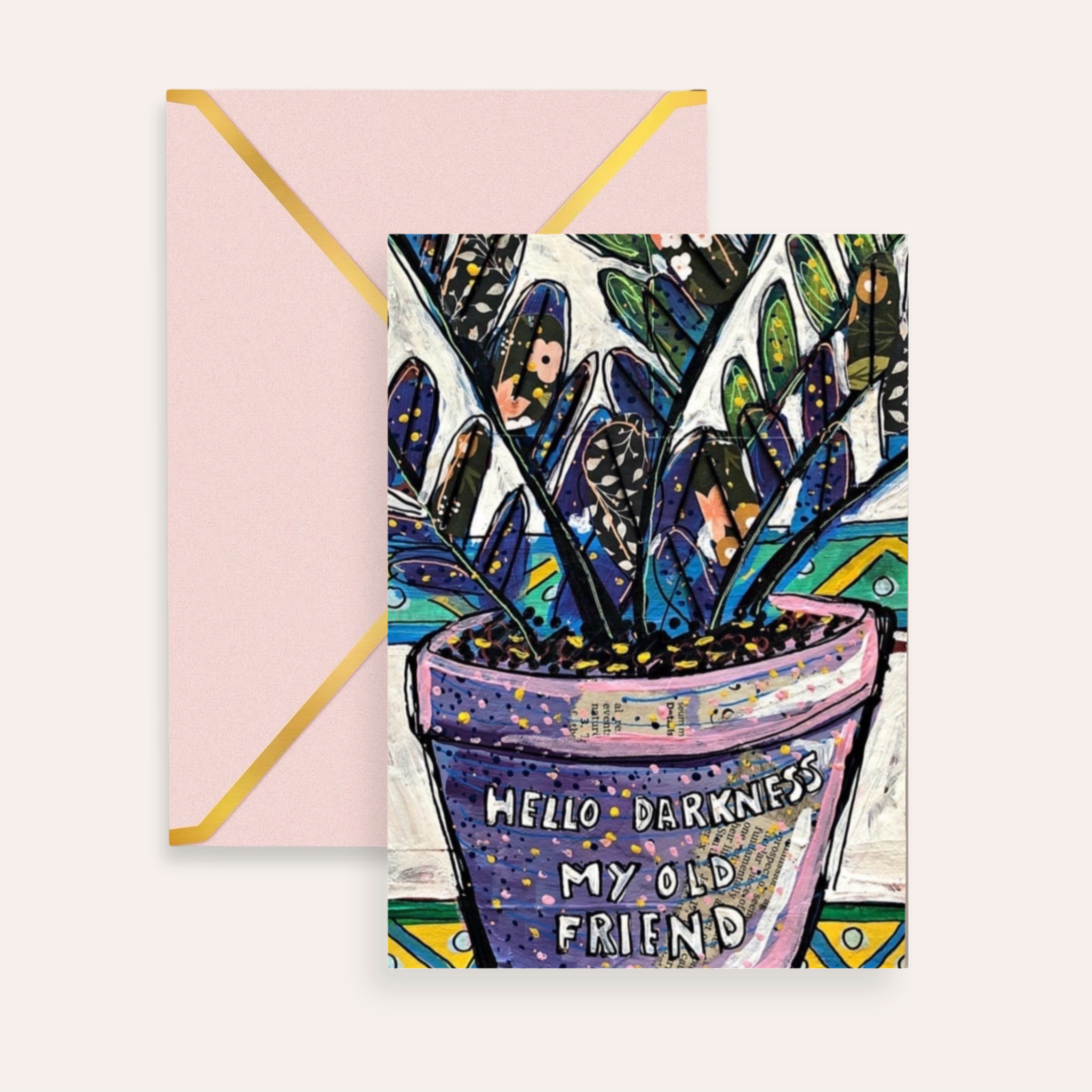 Hello Darkness My Old Friend Fine Art Greeting Card