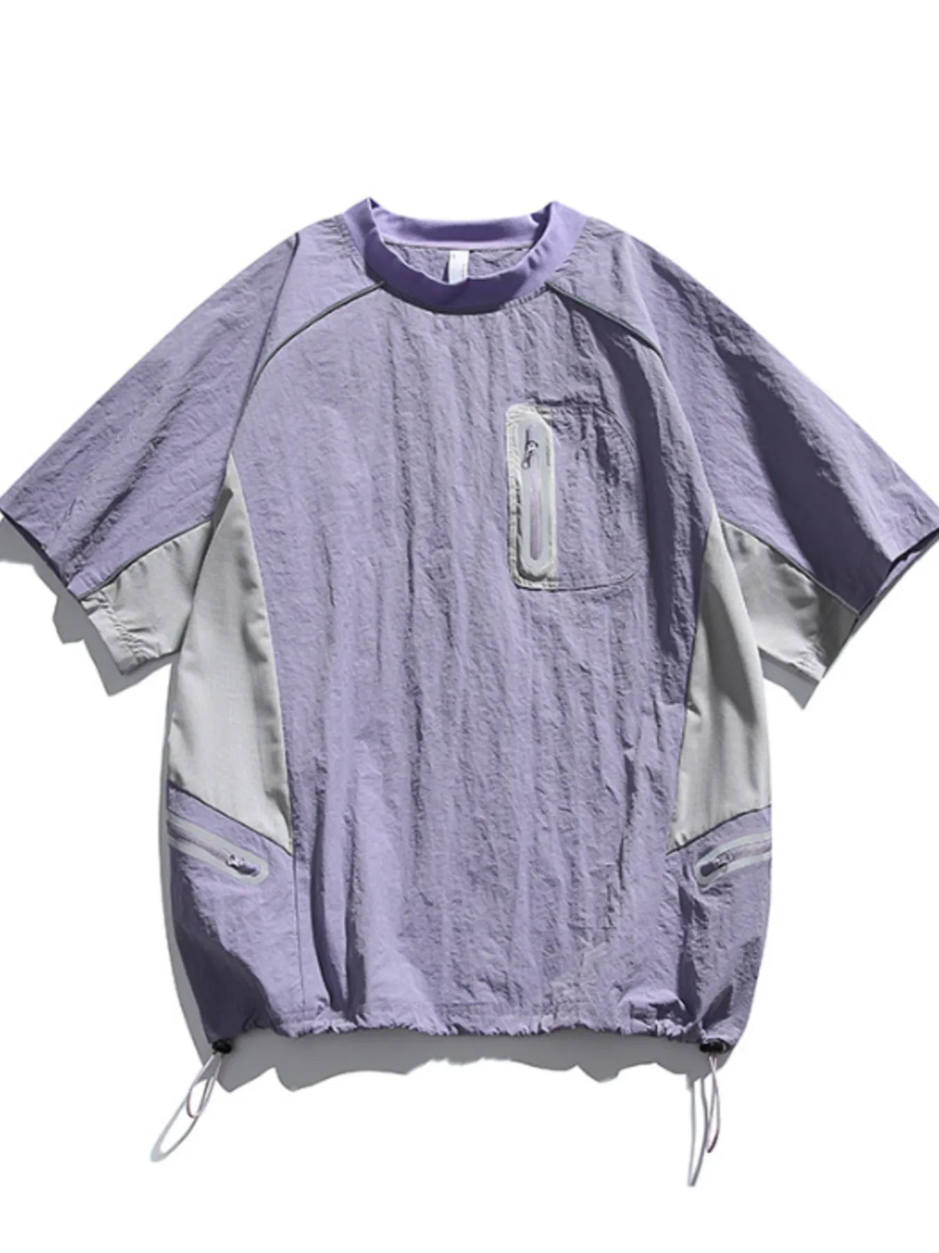 Men's Contrast Round Neck Half Sleeve Active T-Shirt Trendsi