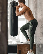 Men's Drawstring Active Pants Army Green Trendsi