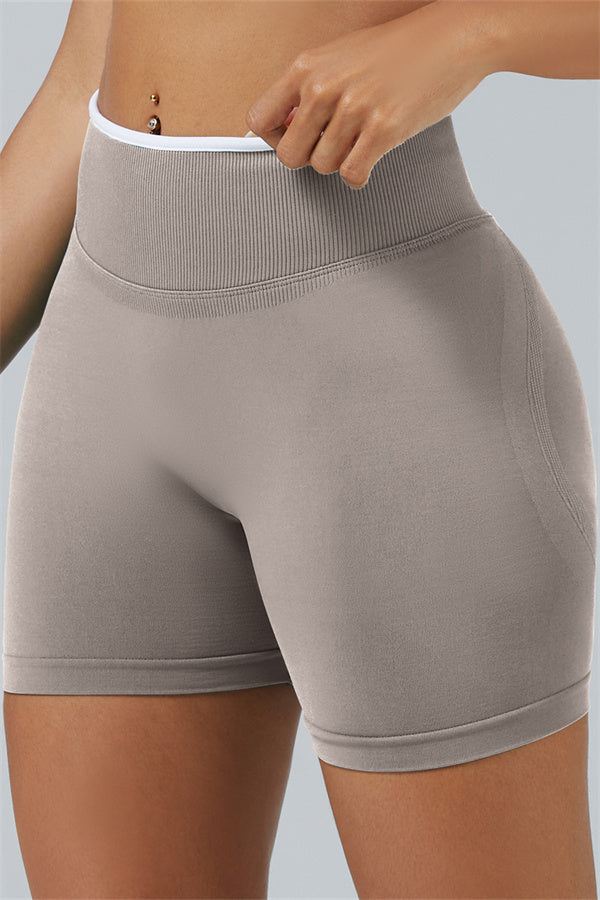 The Elevate Long Sleeve Crop top Shorts 2-Piece Set