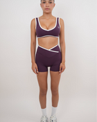 I Am Right Where I Need To Be Plum Butter Short Shorts KIMITH BRAND