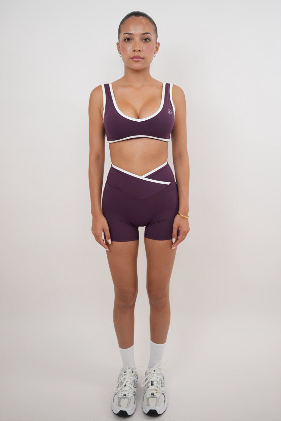 I Am Right Where I Need To Be Plum Butter Short Shorts KIMITH BRAND