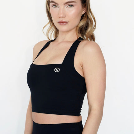 I Am Wonderful Halter Neck Black Bra