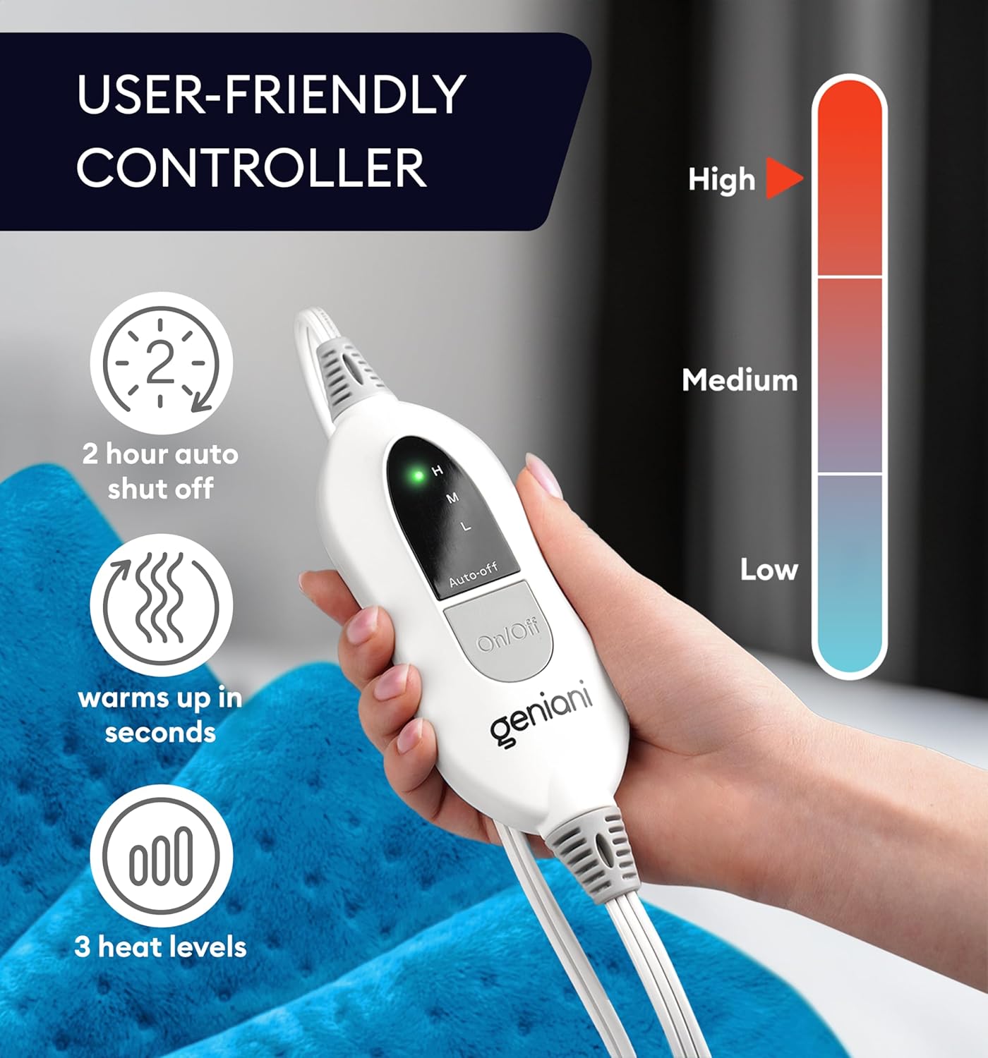 XL Aqua Blue Heating Pad