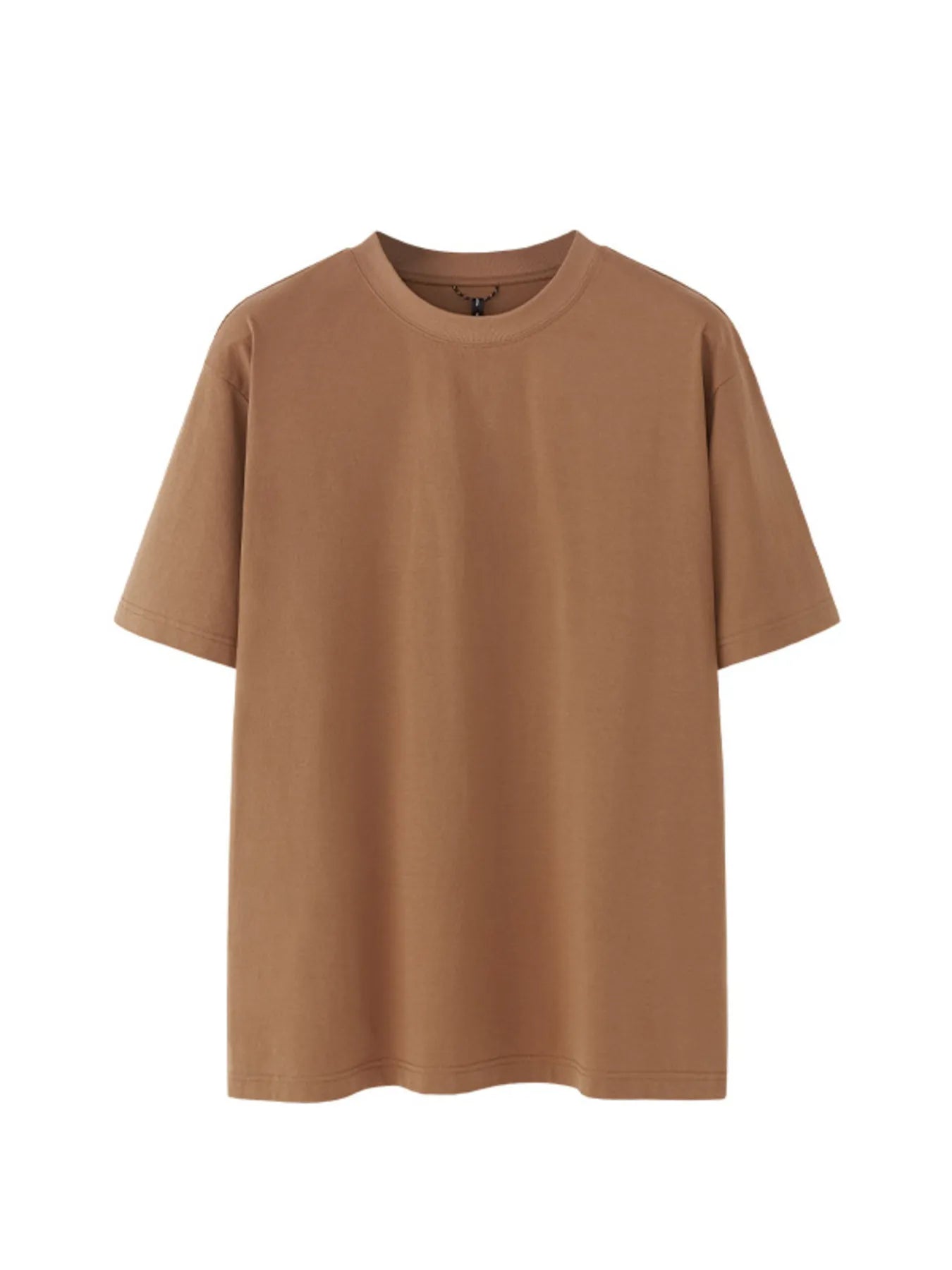 Men's Casual Comfort Crew Neck T-Shirt Caramel Trendsi