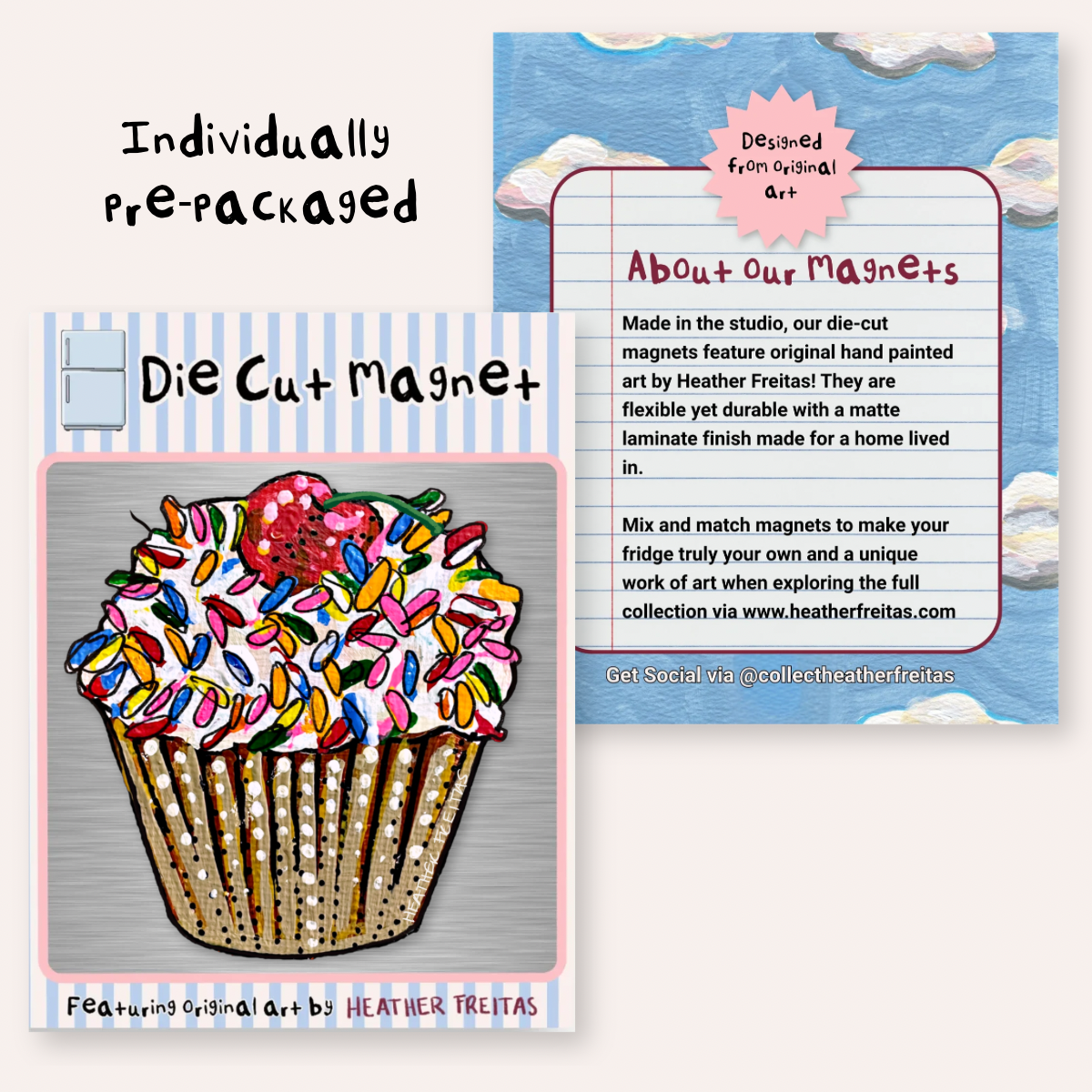 Cupcake Magnet ( Die-Cut )