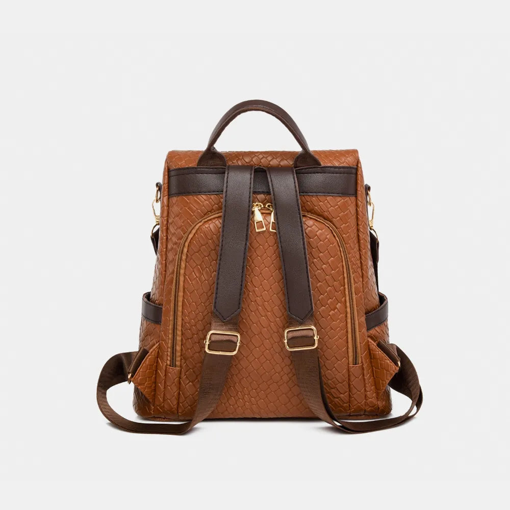 PU Leather Backpack Bag Bags Trendsi