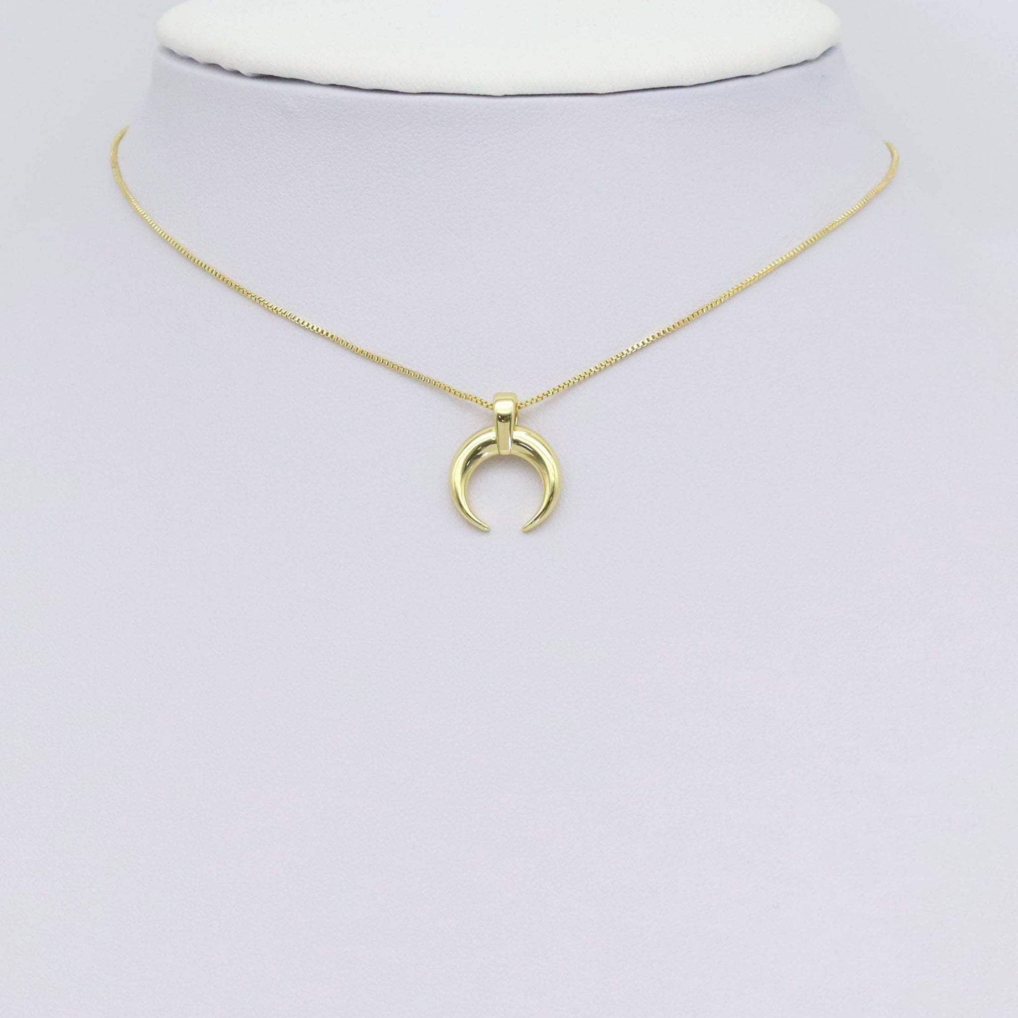Gold Horn Shape Charm, Sku#Y929