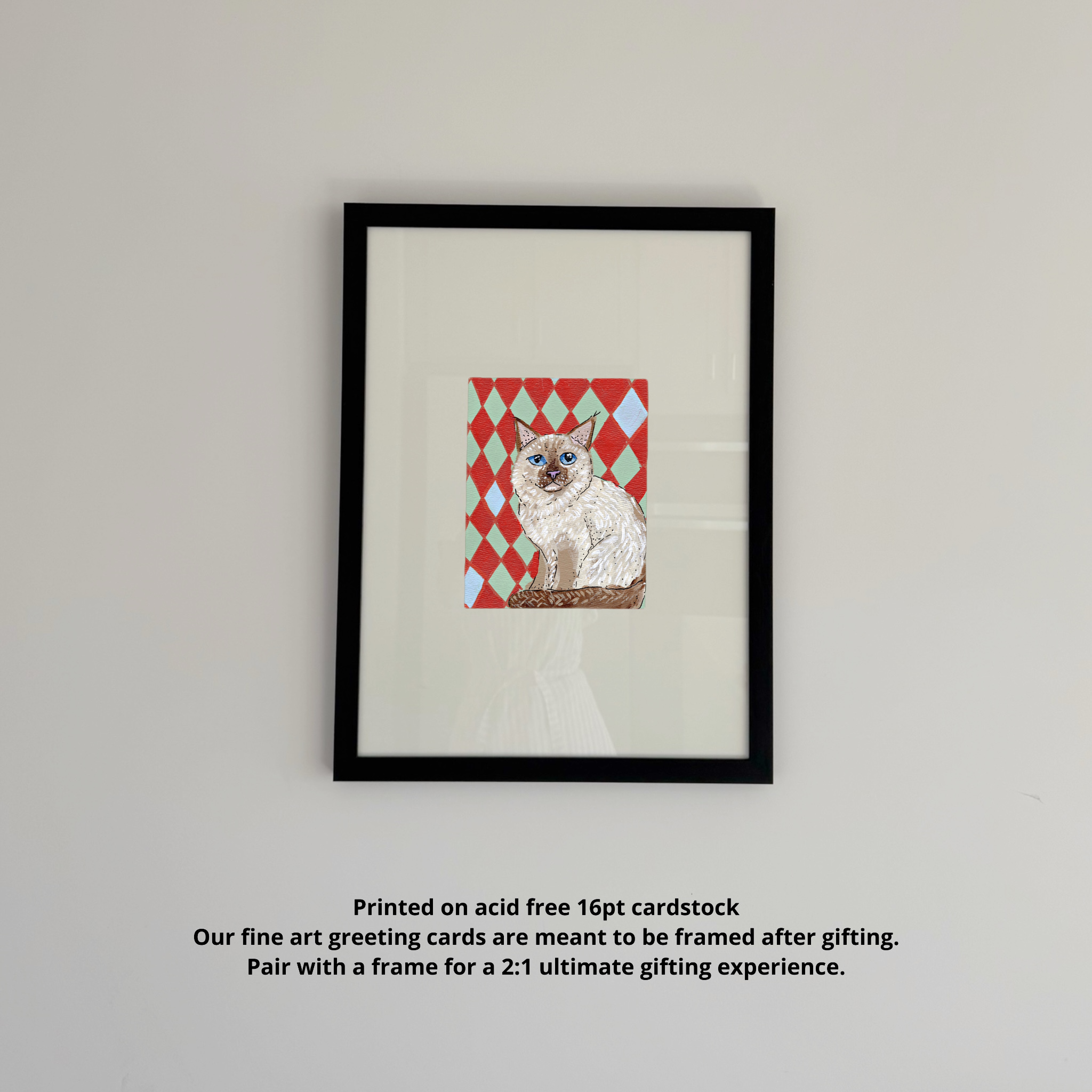 Birman Cat Fine Art Greeting Card