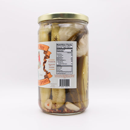 The Lady May Sweet & Spicy Pickle Spears - Small Batch Jalapeño Dill Pickles