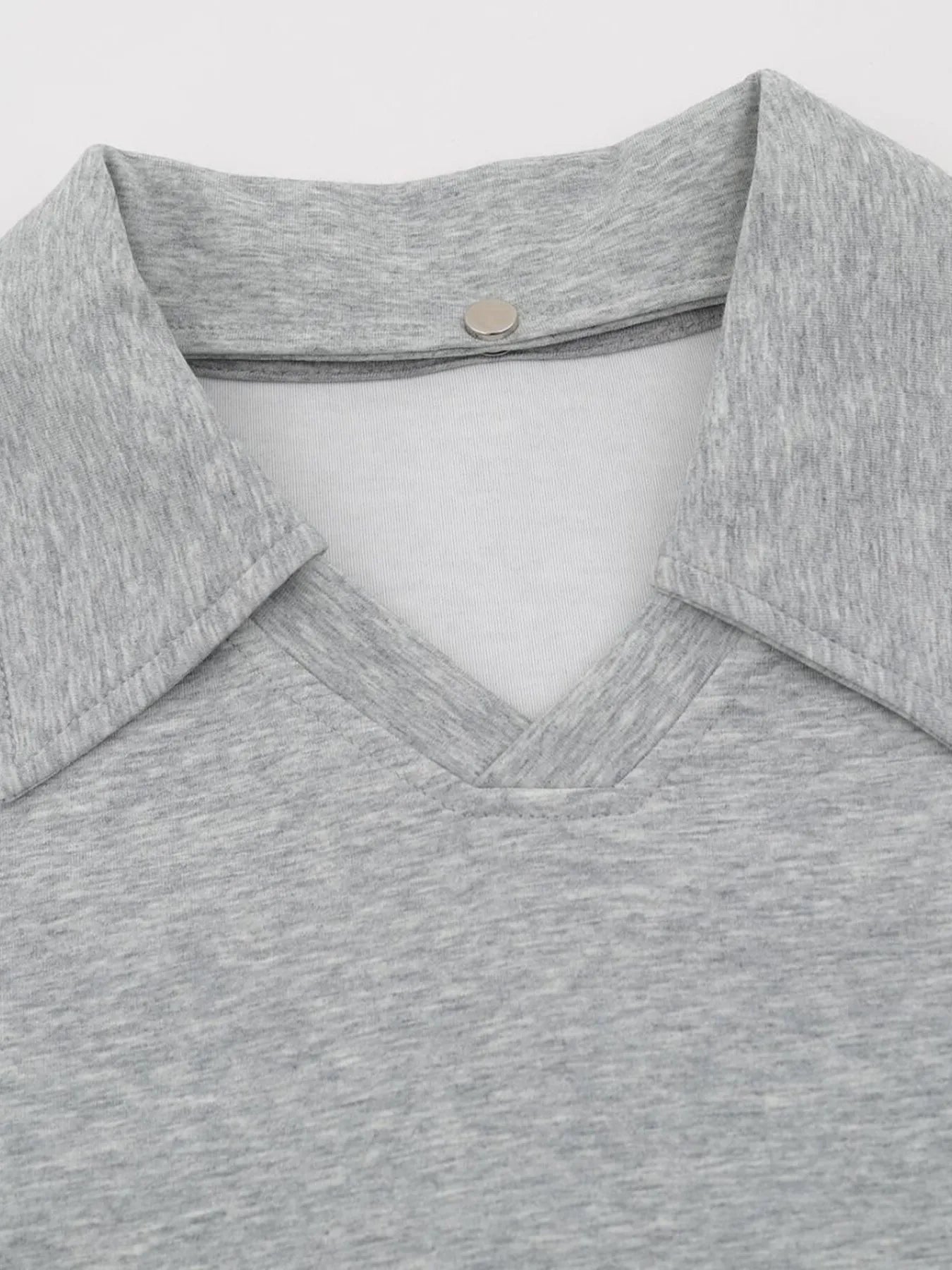 Mens Detachable Collar Comfy Polo shirts Trendsi