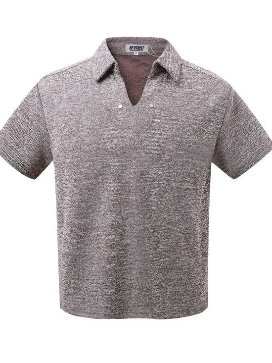 Men's Heather Short Sleeve Polo Trendsi