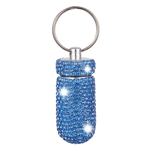 Car Storage Box Bottle Bling Organizer Pill Box Automobile Accessories For Car Interior / Hanging With Key Ring