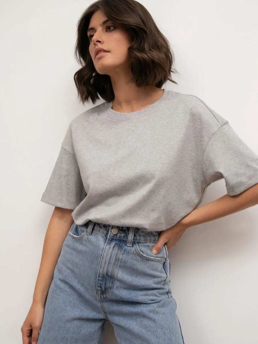 Oversized Drop Sleeve Tee Trendsi