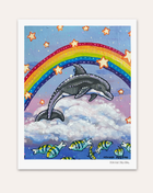 Dancing Dolphin Hand Signed Fine Art Print