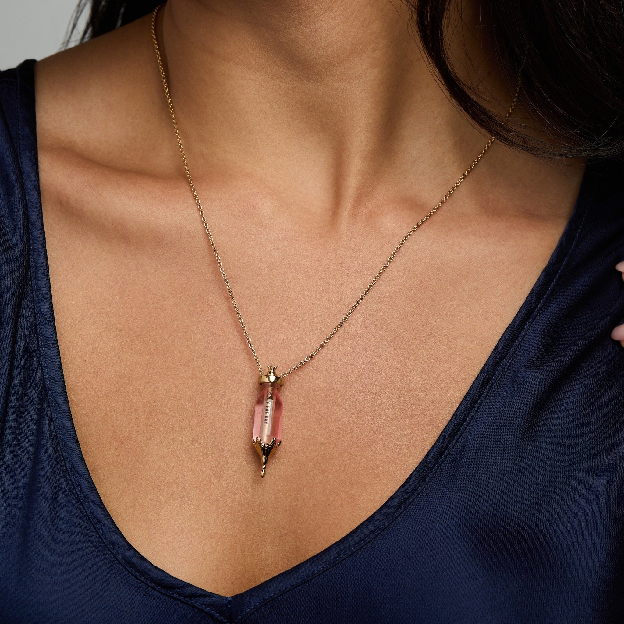 'You Are Loved' Potion Bottle Slider Necklace