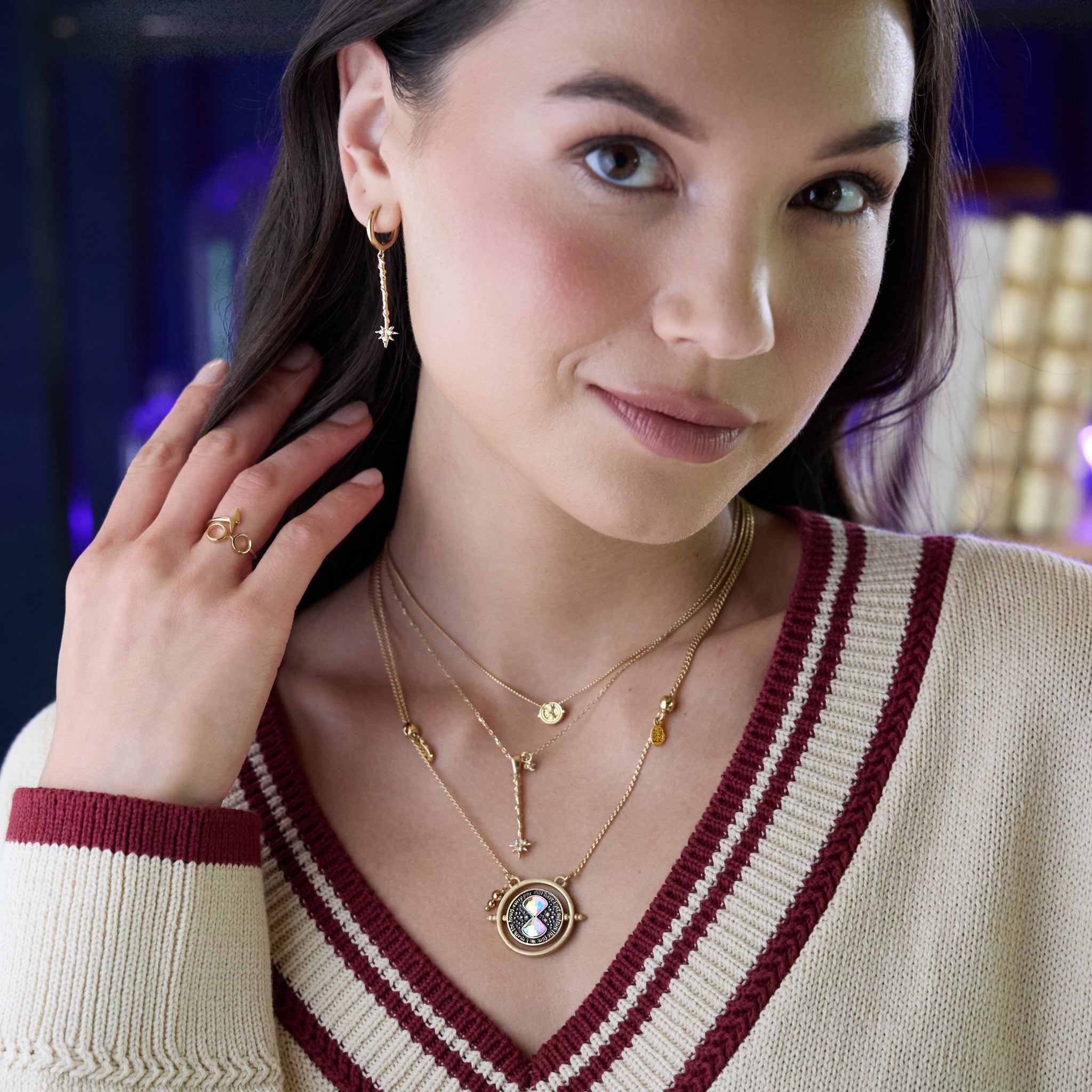 Harry Potter™ Time Turner Necklace, Gold