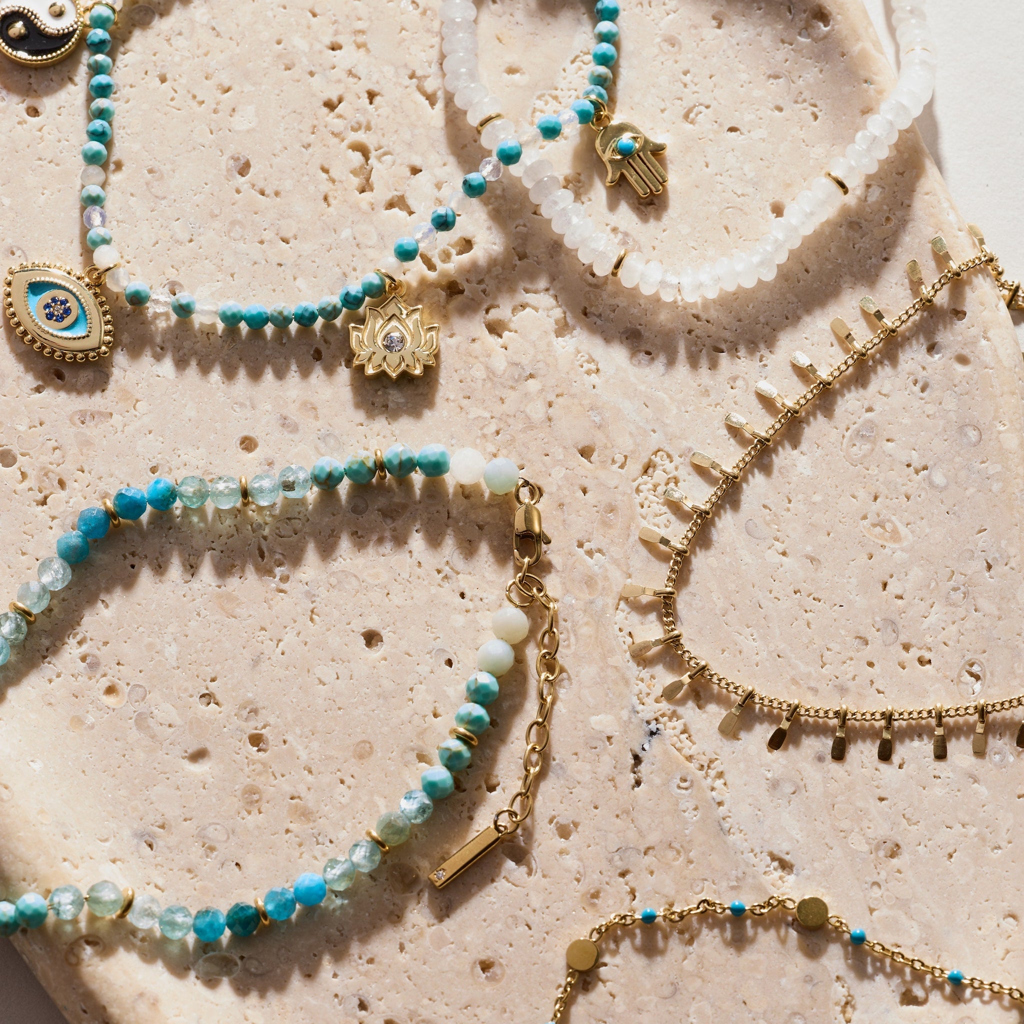 Healing Stone Charm Anklet