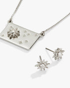 Starburst Charm Necklace and Stud Earring Gift Set