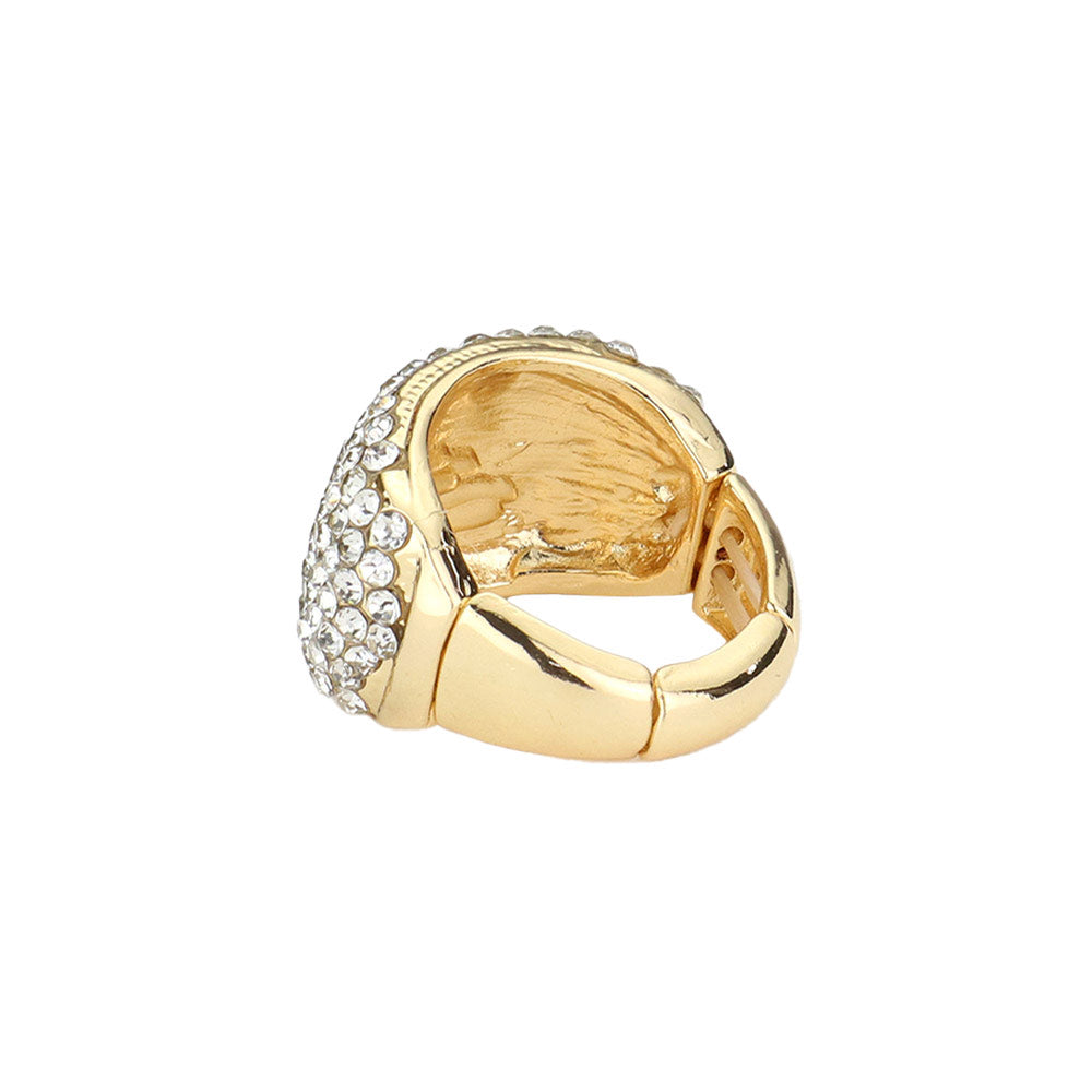 Rhinestone Embellished Stretch Ring