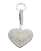 Bling Heart Bag Charm Key Chain