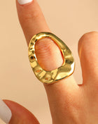 Light Luxury Geometric Line Ring