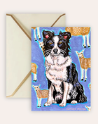 Border Collie Fine Art Greeting Card