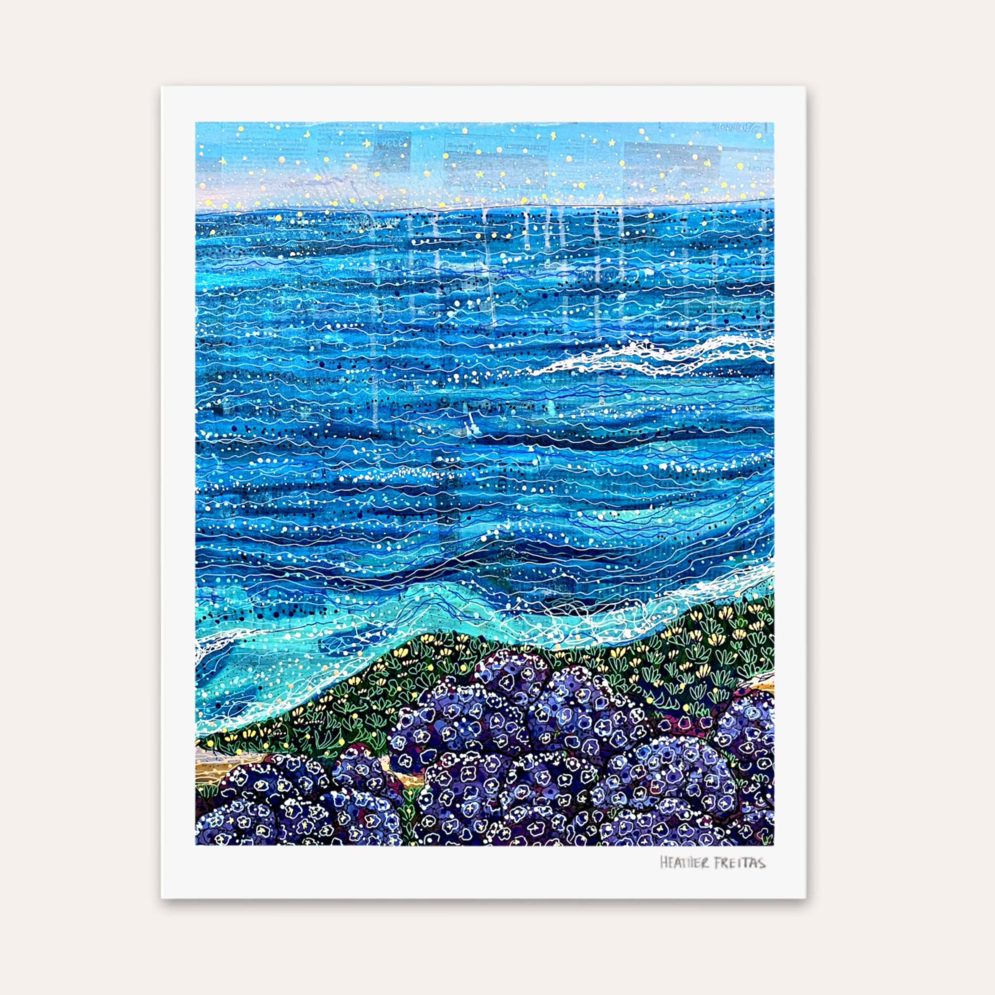 California Tides Hand Signed Fine Art Print