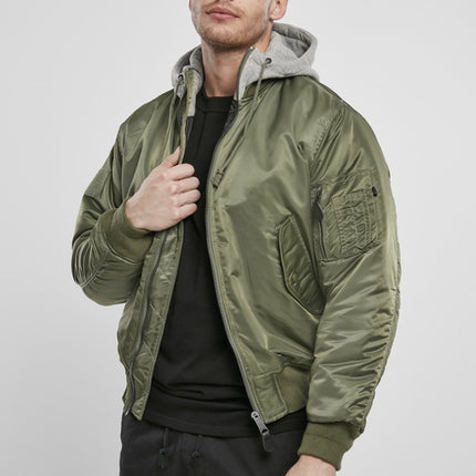 Hooded Flight Bomber Jacket
