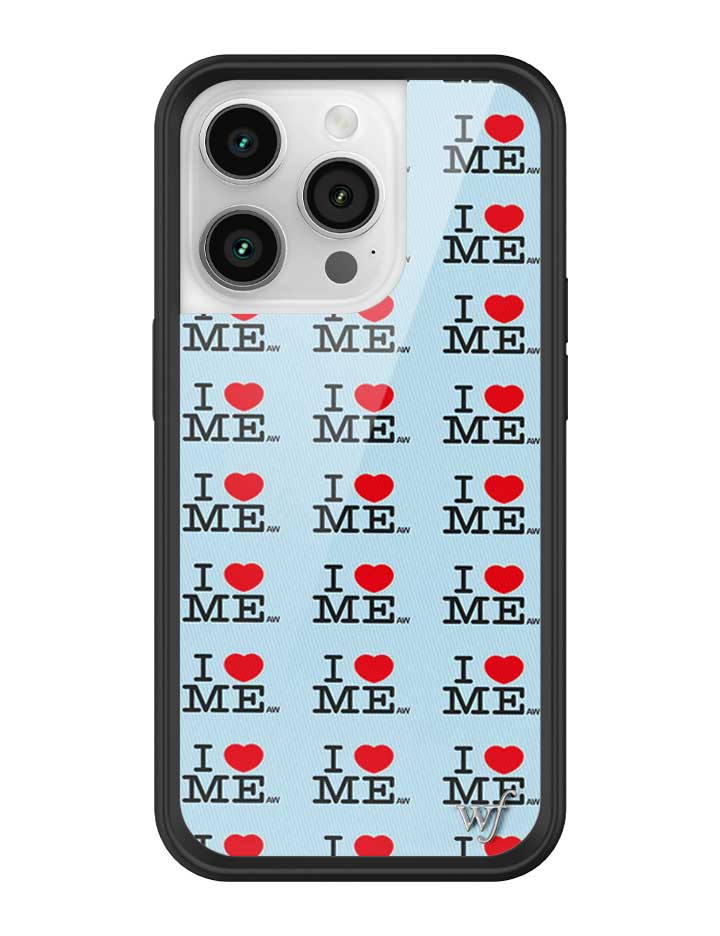 I Heart Me | Blue iPhone Case by Wildflower