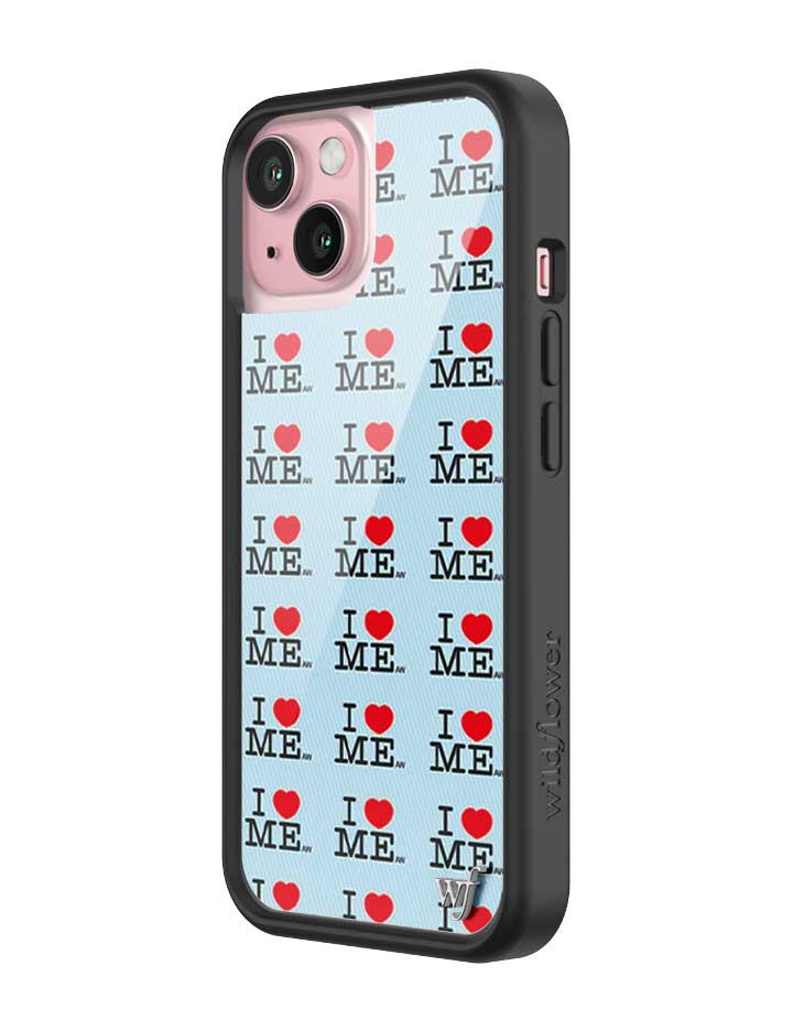 I Heart Me | Blue iPhone Case by Wildflower