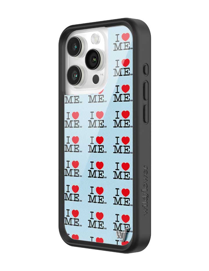 I Heart Me | Blue iPhone Case by Wildflower