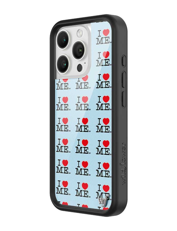 I Heart Me | Blue iPhone Case by Wildflower