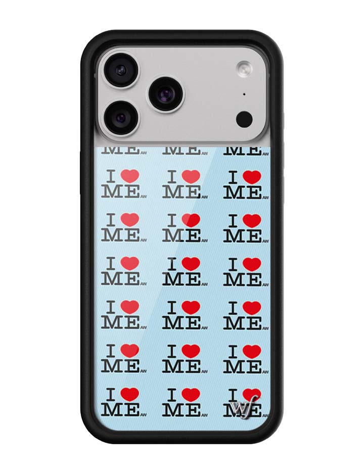 I Heart Me | Blue iPhone Case by Wildflower
