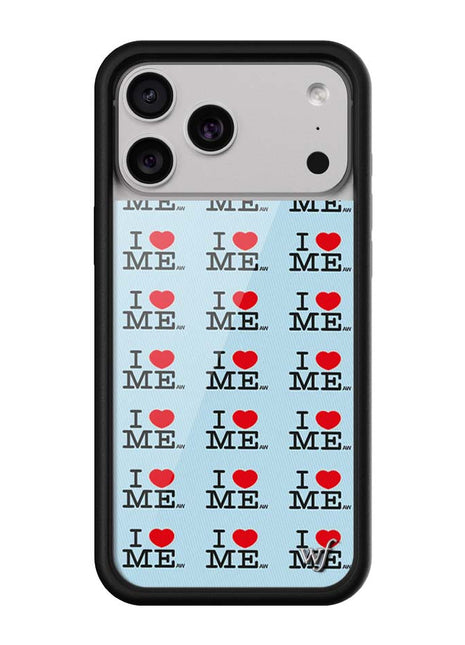 I Heart Me | Blue iPhone Case by Wildflower